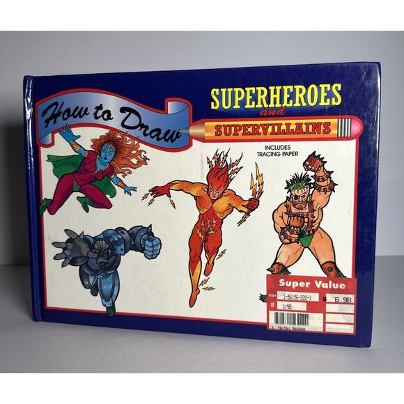 How to Draw Superheroes & Super Villains Aliens Monsters Fantasy Creatures Book - Picture 1 of 9